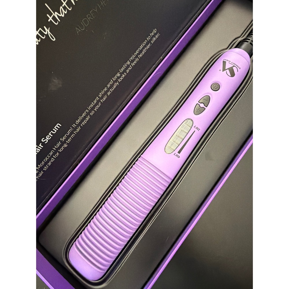 Straight Ahead Pro Glider Hair Straightener Brush Platinum Collection 4-in-1
